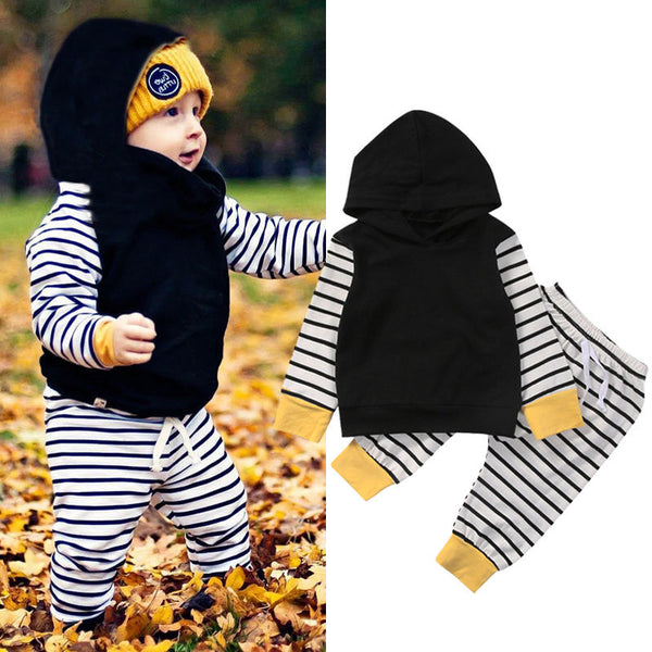 Striped Hoodie with Matching Pants