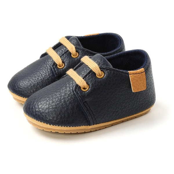 Retro Leather Moccasins