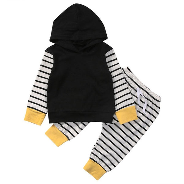 Striped Hoodie with Matching Pants