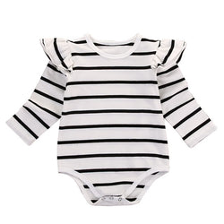 Long Sleeve Striped Romper