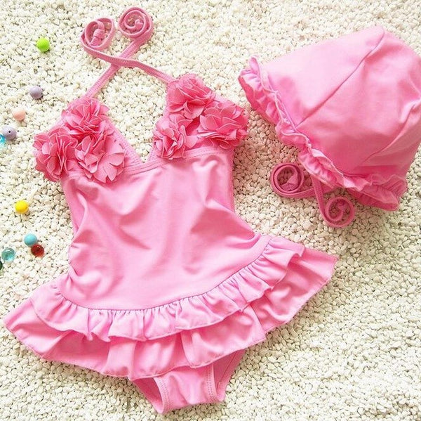 Swimsuit and cap set