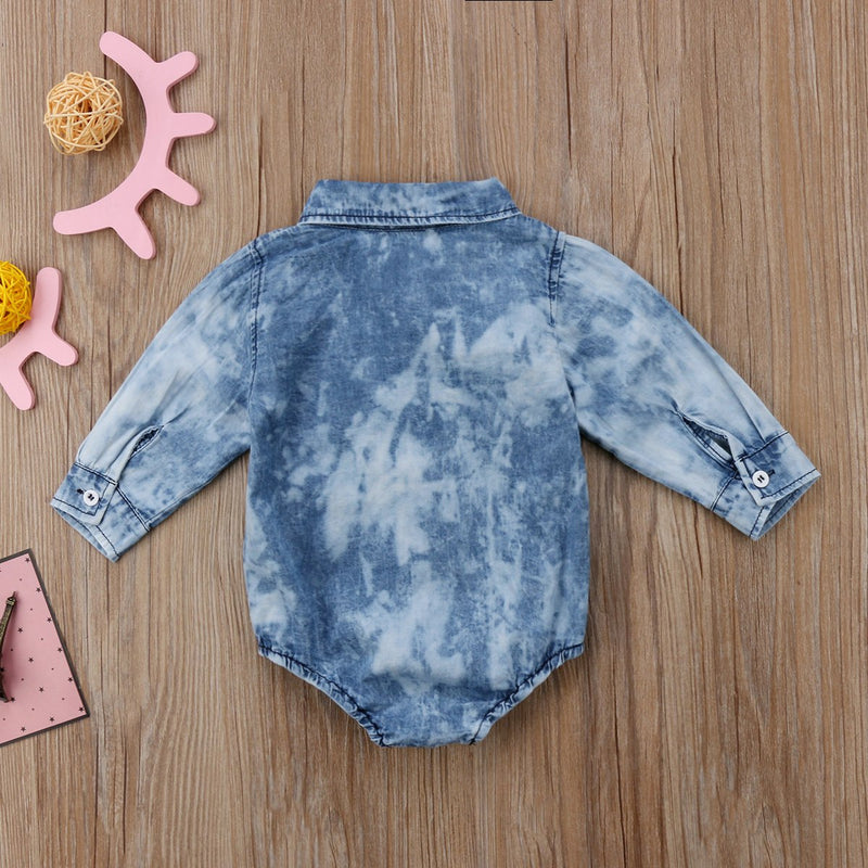 Long Sleeve Denim Top