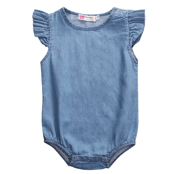 Blue Denim Romper