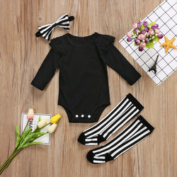 Bodysuit, Long Socks, Headband Bow