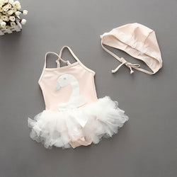 Swan Ballet Bathing Suit + Hat