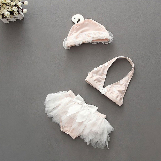 Swan Ballet Bathing Suit + Hat