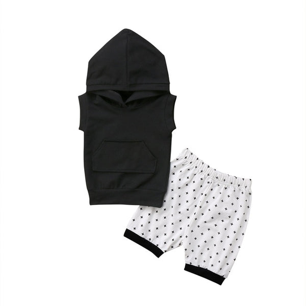 Hooded Shirt with Shorts