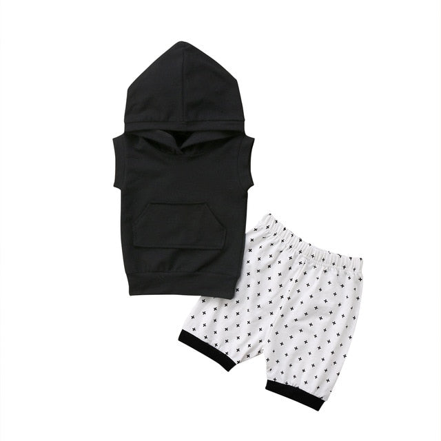 Hooded Shirt with Shorts