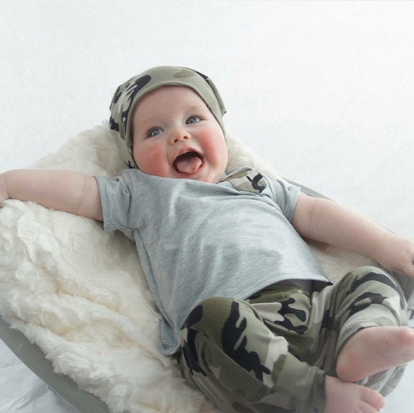 Camo short sleeve top with Camo pants