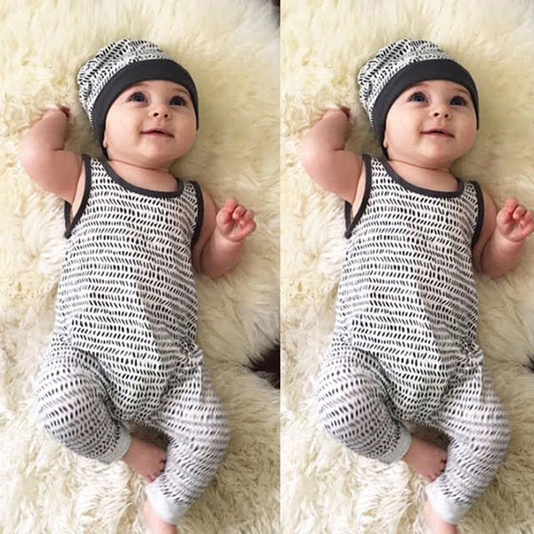 Long Pants Romper with Hat