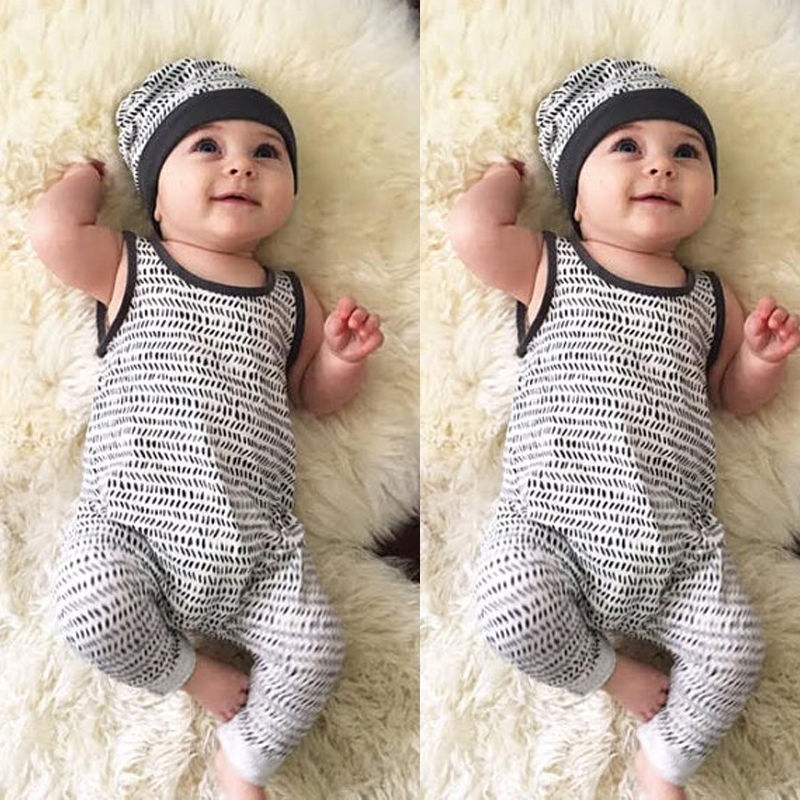 Long Pants Romper with Hat