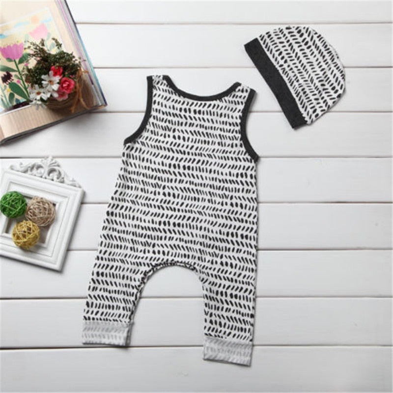 Long Pants Romper with Hat
