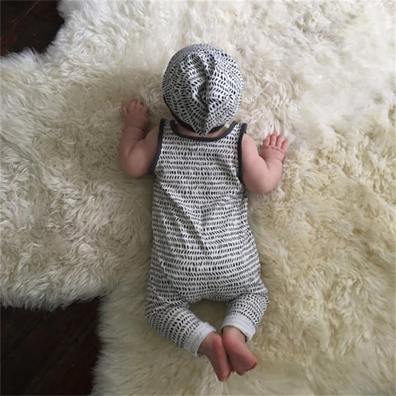 Long Pants Romper with Hat