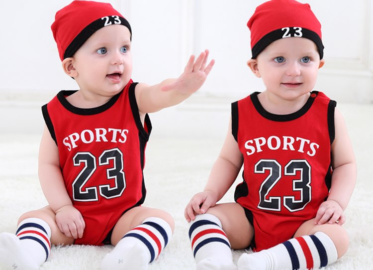 Summer Sports Romper with Hat