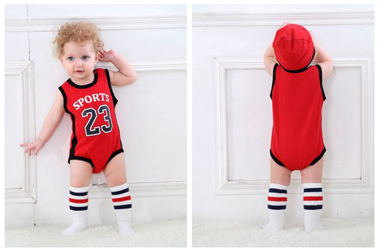 Summer Sports Romper with Hat