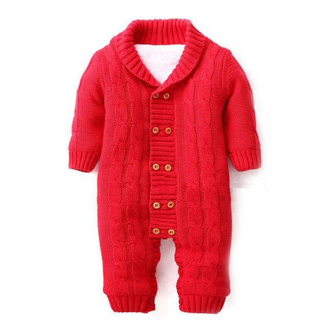 Warm Knitted Rompers