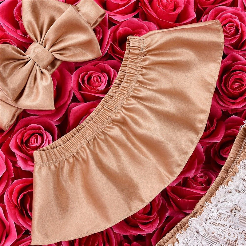 Off the Shoulder Top with Lace Tassel Shorts and bowknot headband