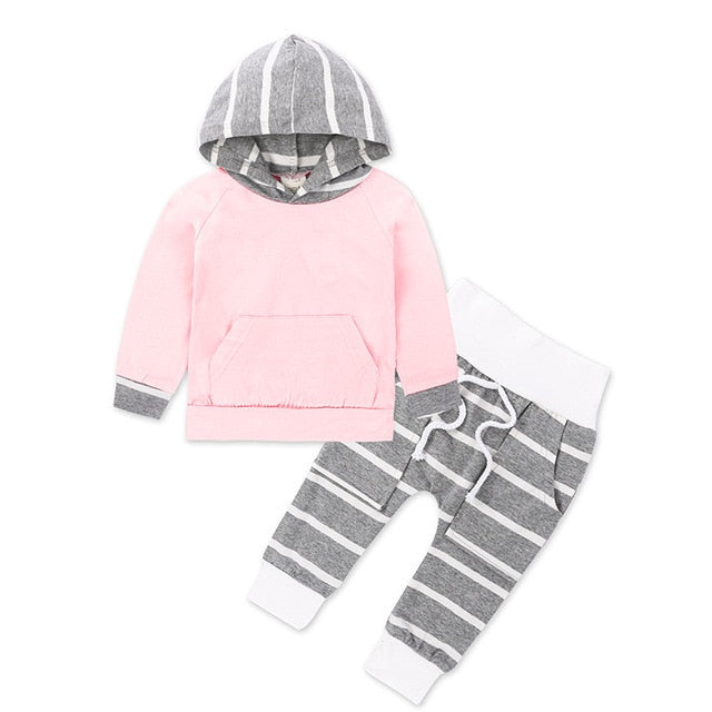 Printed Hoodie + Pants Set