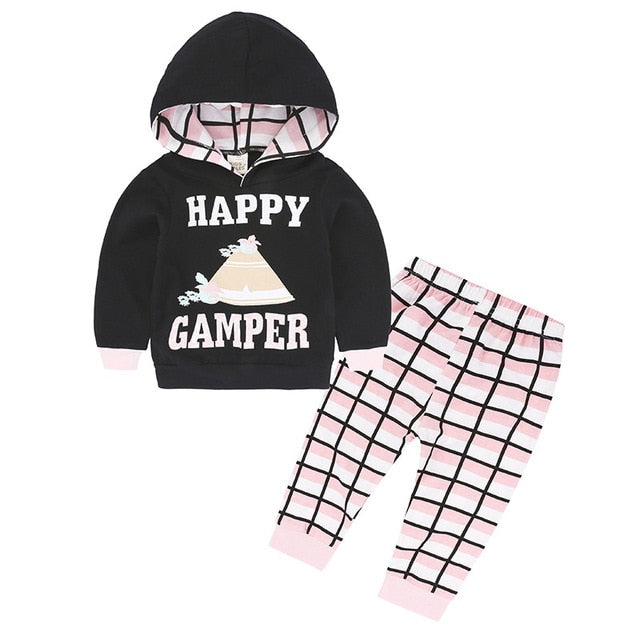 Printed Hoodie + Pants Set