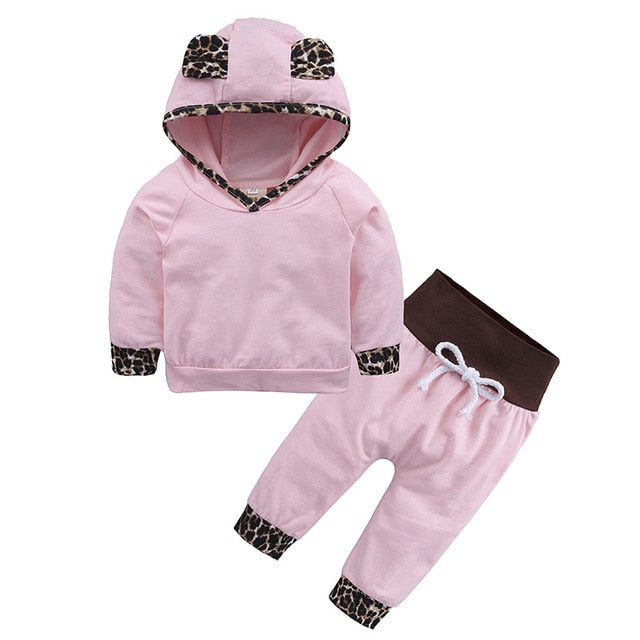 Printed Hoodie + Pants Set