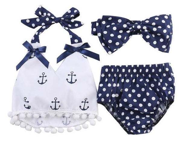 Top, Polka Dot Briefs, and Headband