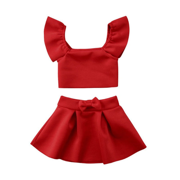 Crop Top with Skirt