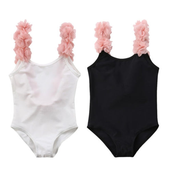 Backless Flower Bikini Suit