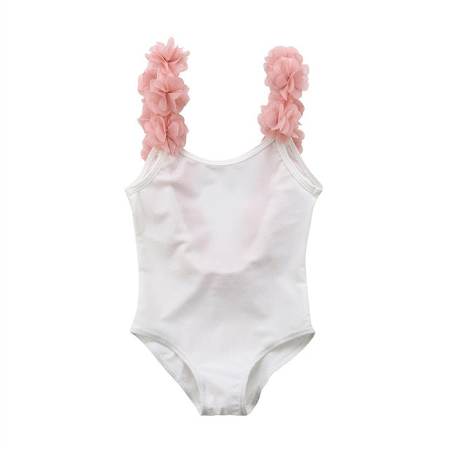 Backless Flower Bikini Suit