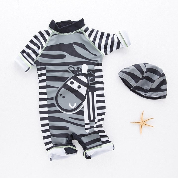 Striped Zebra Swimwear
