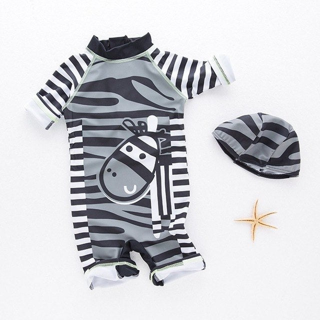 Striped Zebra Swimwear