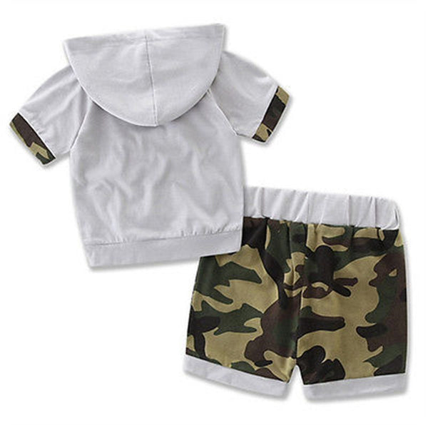Camo Short Sleeve Top with Pants