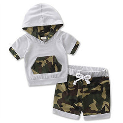 Camo Short Sleeve Top with Pants