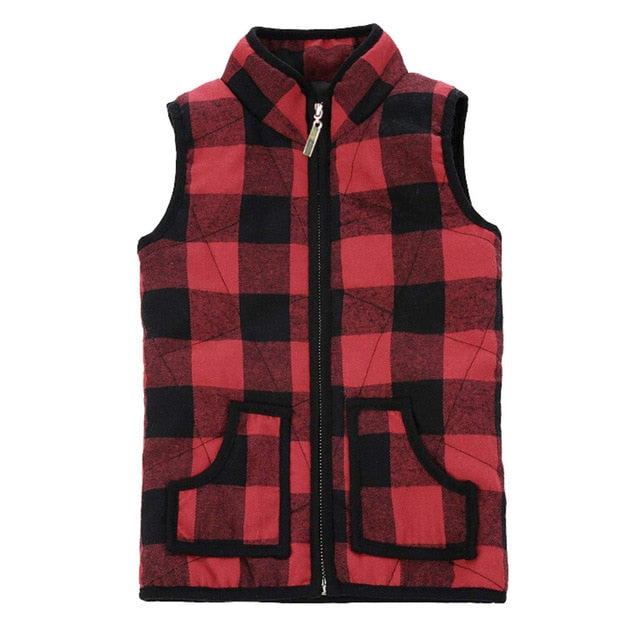 Plaid Vest