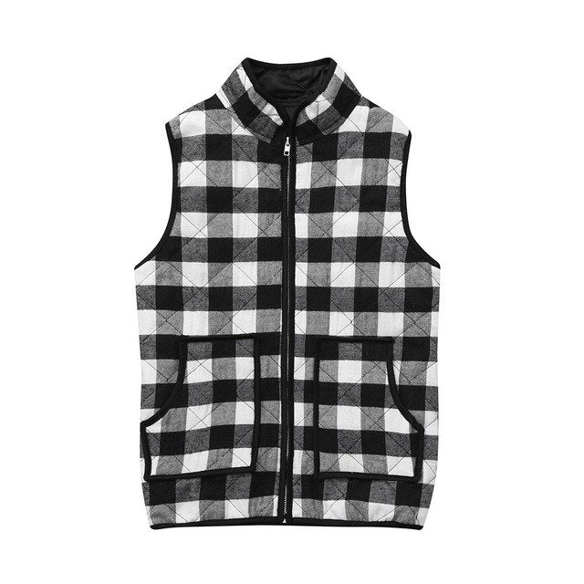 Plaid Vest