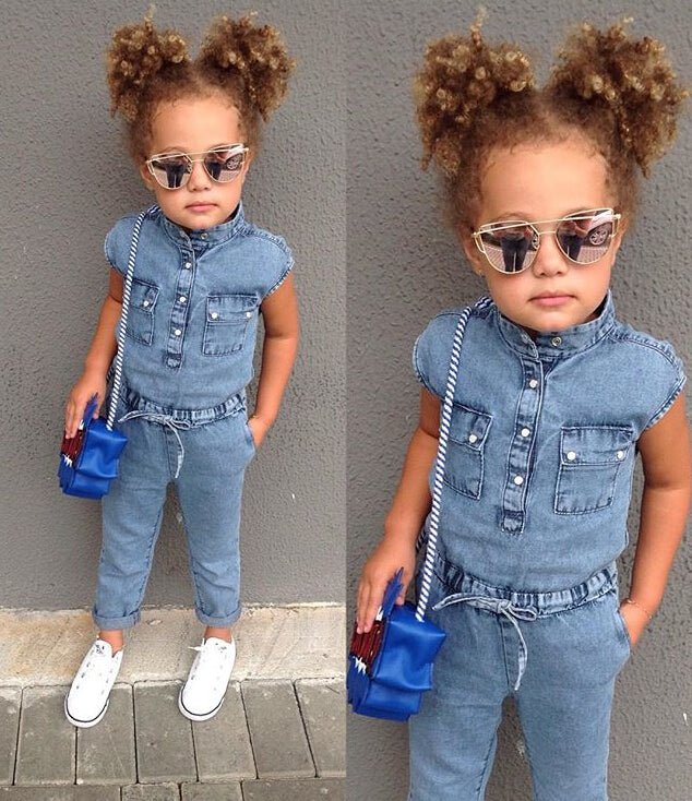Denim Sleeveless Jumpsuit