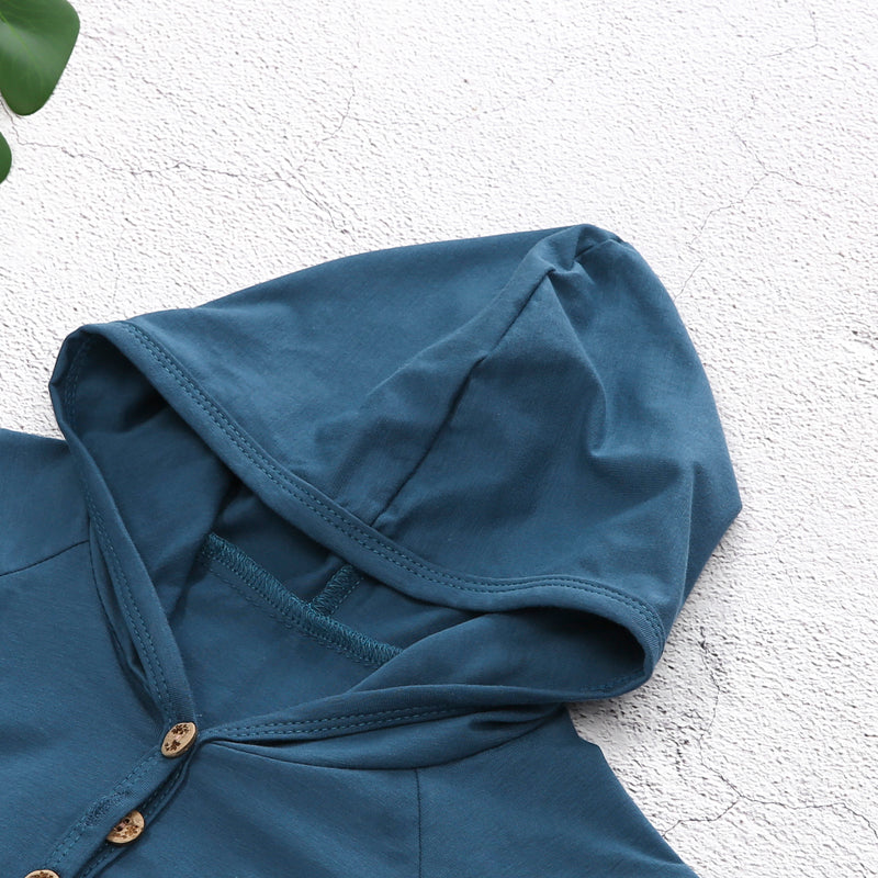 Summer Hooded T-shirt with Shorts