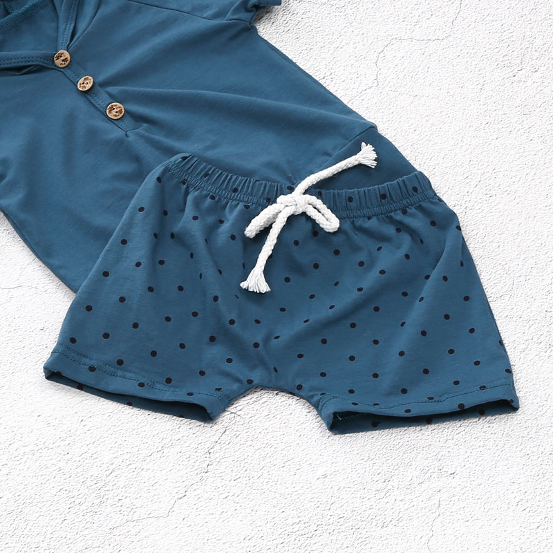Summer Hooded T-shirt with Shorts