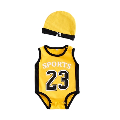 Summer Sports Romper with Hat