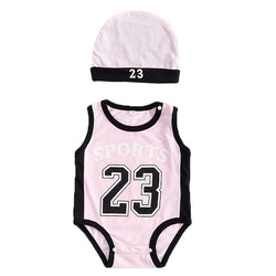 Summer Sports Romper with Hat
