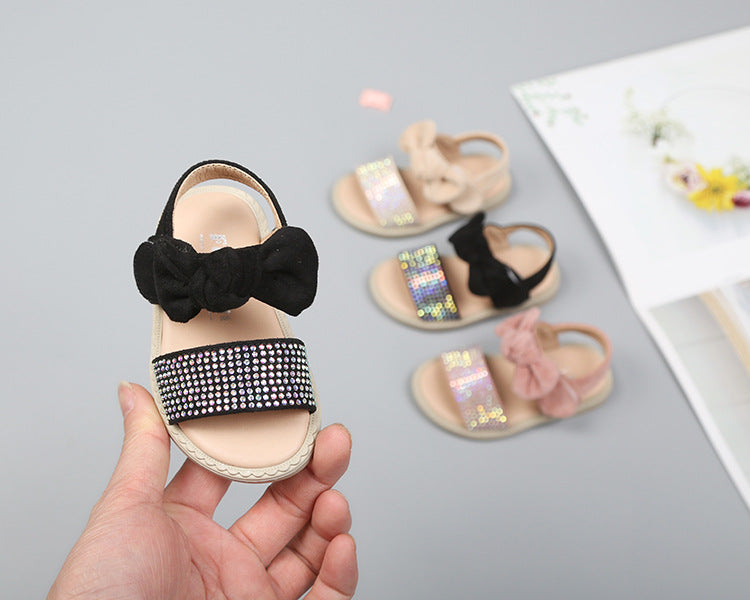 Bowtie Rhinestone sandals
